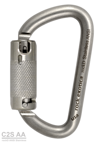 Rock Exotica Rock D Stainless Carabiner