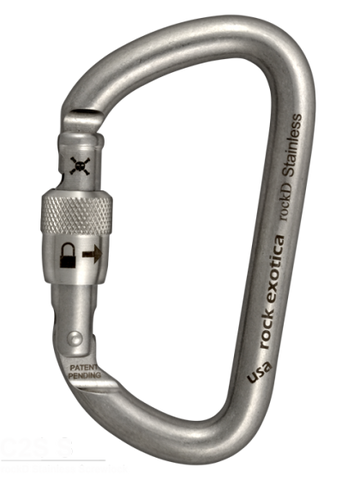 Rock Exotica Rock D Stainless Carabiner