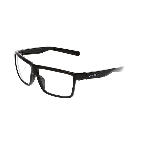 Swagger Safety Glasses, Anti-Fog, Clear Lens, Black Frame, Full-Frame - SR210AF