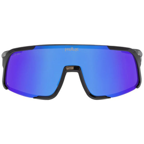 Hulk HK4 Black Frame, Blue Diamond Mirror Lens Polarized Safety Glasses - HK418BZDC