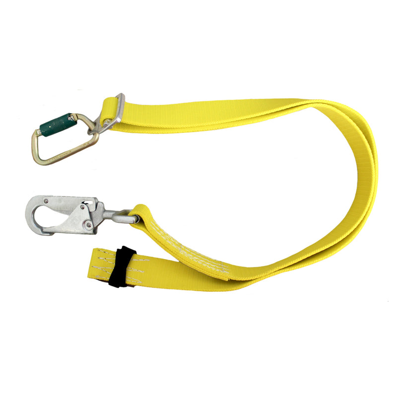 Woven Nylon Positioning Strap with Friction Buckle and Carabiner - 48129Y