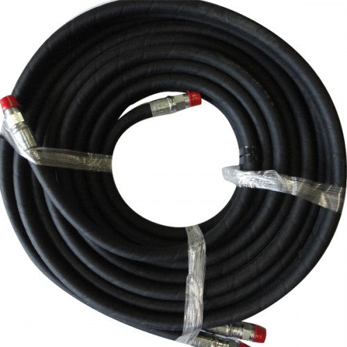 50 Black Wire Reinforced Hydraulic Hose W/ Swivels 1/2