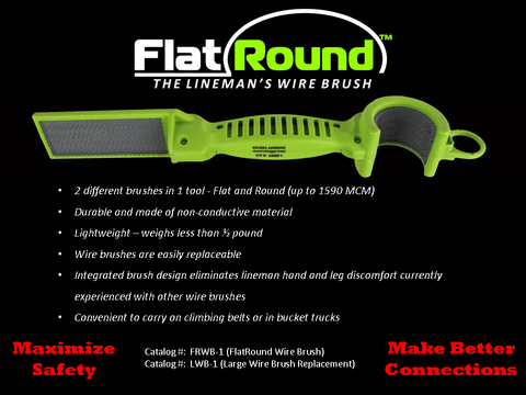 MADI FlatRound The Lineman’s Wire Brush (95-FRWB1)