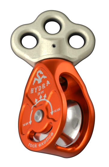 Rock Exotica HYDRA Triple Attachment Swivel Pulley - P4