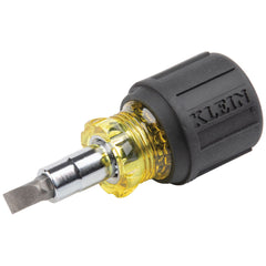 Klein Multi-Bit Screwdriver/Nut Driver, 6-in-1, Stubby, Ph, Sl Bits