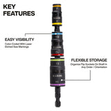 Klein 6-in-1 Impact Rated Flip Socket Set, Metric - 32933