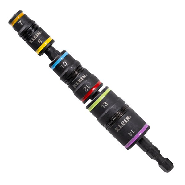 Klein 6-in-1 Impact Rated Flip Socket Set, Metric - 32933