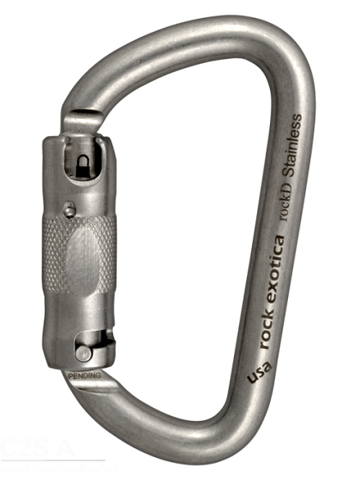 Rock Exotica Rock D Stainless Carabiner