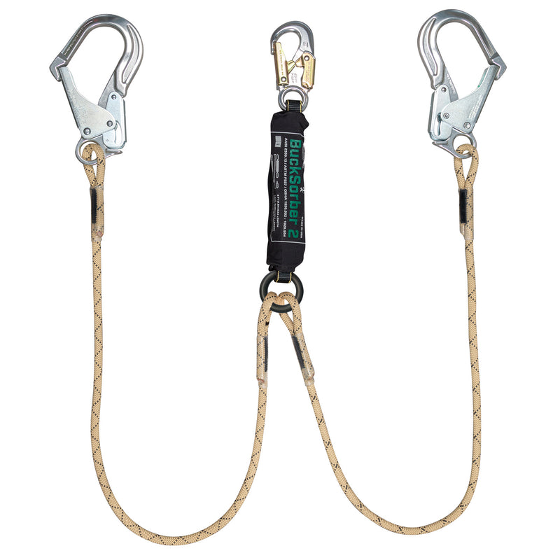 Dual Tough Rope™ Energy Absorbing Lanyard with BuckSorber2™ - 400000X12Q1
