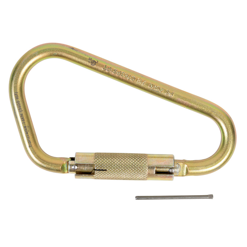 Aluminum Twist Locking Tool Tether Carabiner w/ Captive Pin - 5005P
