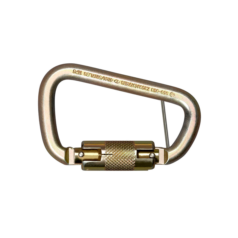 Steel Twist Lock Carabiner with Captive Pin Holes - 5005T