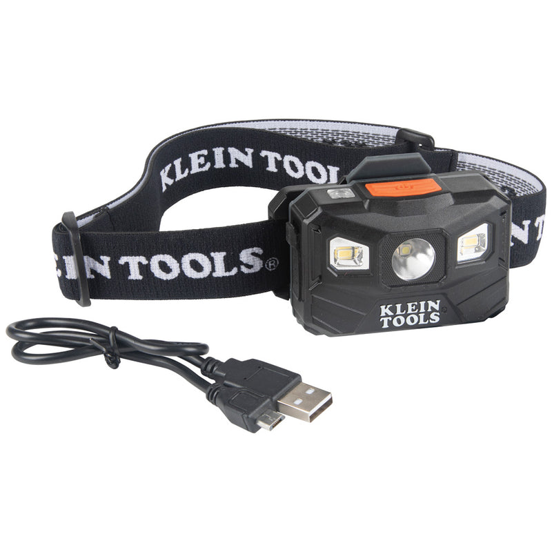 Rechargeable Headlamp with Strap, 400 Lumen All-Day Runtime, Auto-Off - (94-56048)