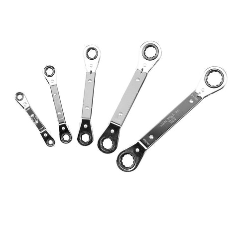 Klein 5 Piece Ratcheting Wrench Set(94-68221)