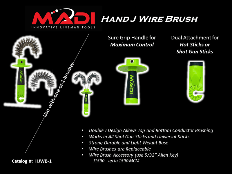MADI Hand J Wire Brush (95-HJWB1)