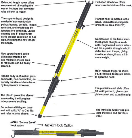 HASTINGS- Telescopic Shotgun Stick (Extends to 14). (53-81-814)