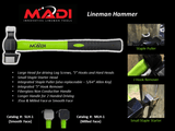 MADI Milled Face Lineman Hammer (95-MLH1)
