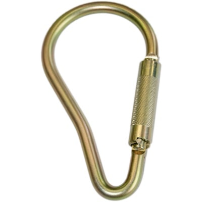 Large Size Steel Carabiner - ANSI Rated Gate