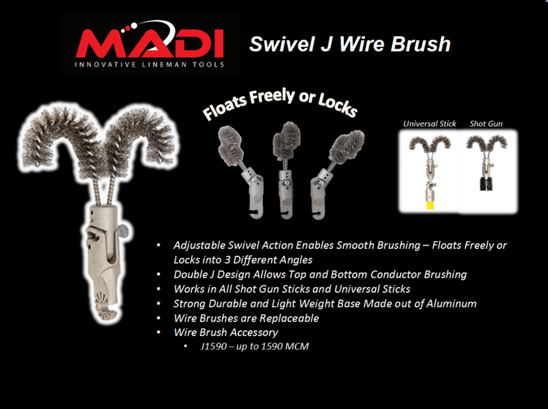 MADI Swivel J Wire Brush (95-SJWB1)